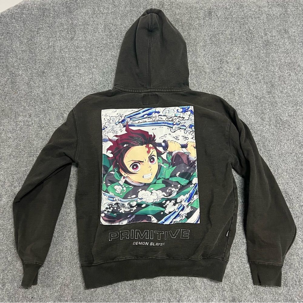 Primitive x Demon Slayer x Tanjiro Hooded Sweatshirt Black Men's M